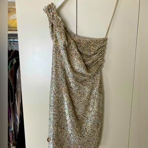 ALLSAINTS glittery party dress